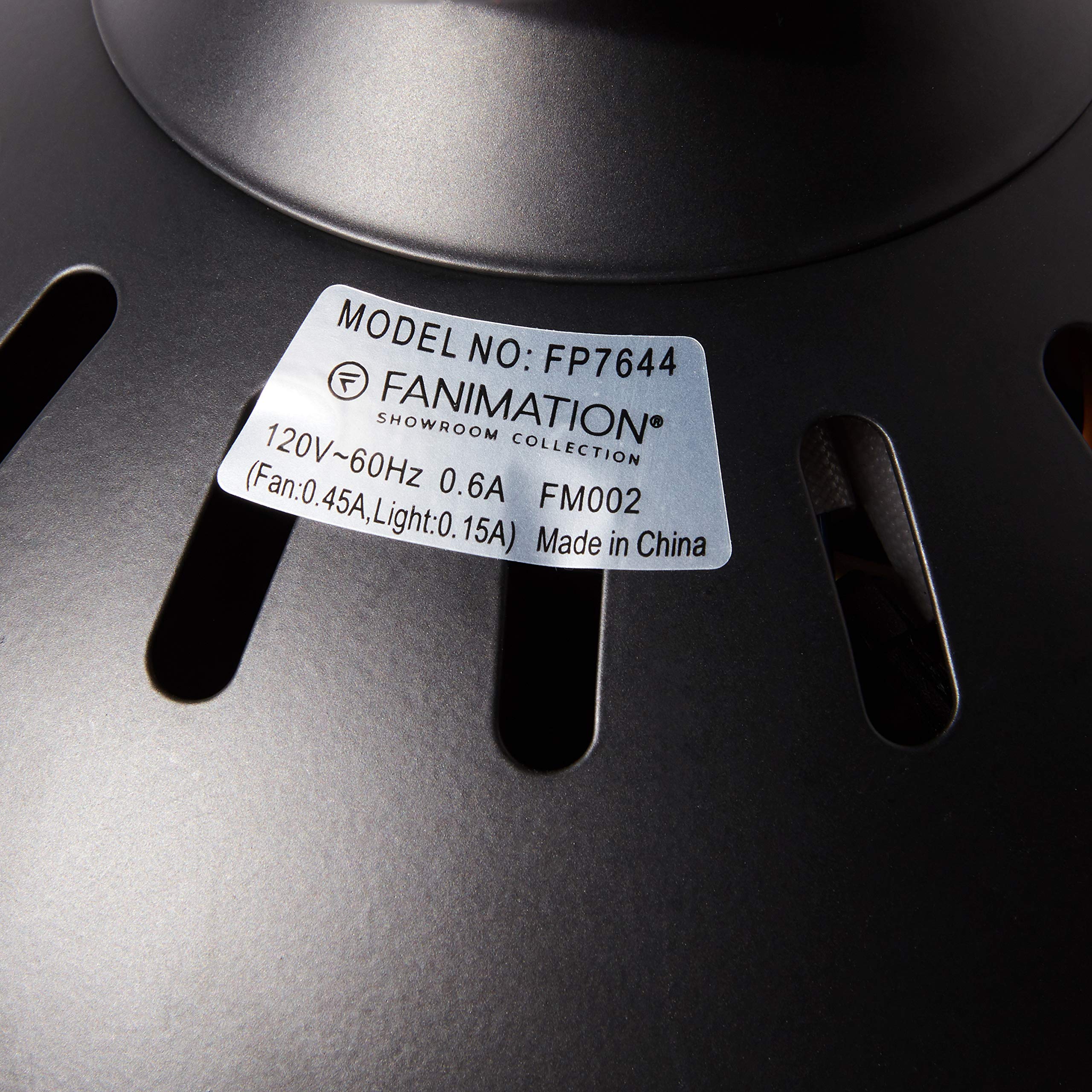Fanimation Kwad 44 inch Indoor Ceiling Fan with LED Light Kit - Black - Image 6